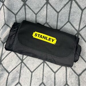 Stanley Tools Branded Outdoor Utility Blanket Quilted Roll Up Black Yellow CC